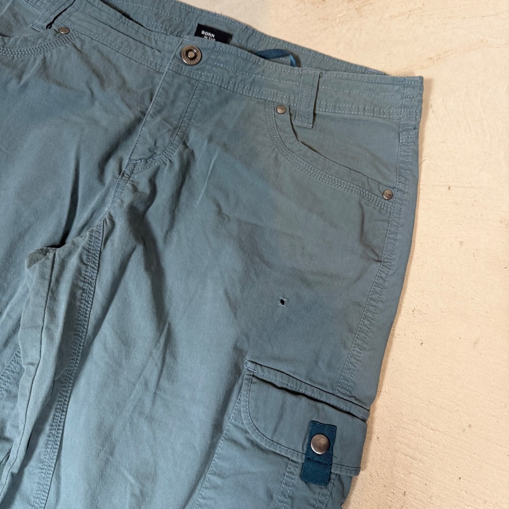 Kuhl Womens 12 Reg Cargo Pants Blue Gray Hiking Outdoor Utility Gorpcore - Picture 6 of 8